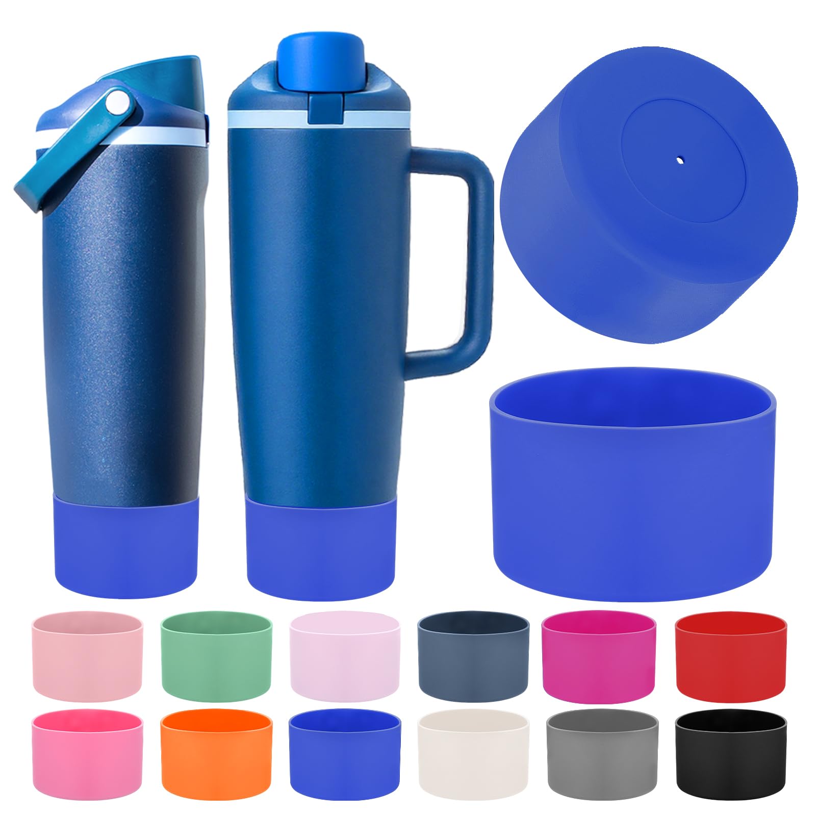 Mity rain 2PCS Protective Silicone Boots for Owala 30oz & 40oz FreeSip Sway