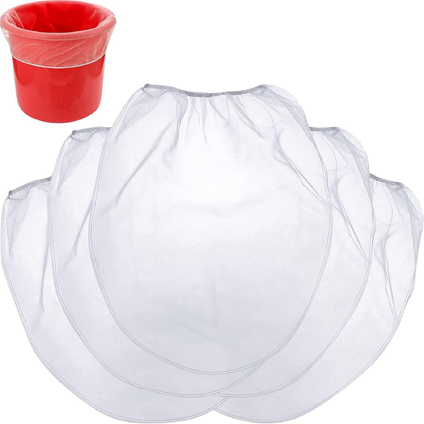 100 Piezas 5 Galones Bolsas de Colador de Pintura Superior EláSticas Bolsa de Fina Bolsa de Filtro de Pintura para Pintura Hidropónica JardineríA