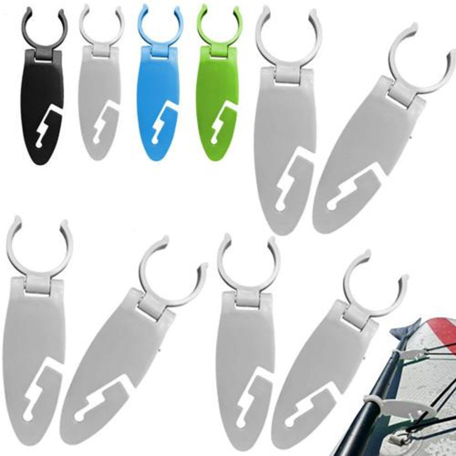 6 Pieces Paddle Board Fasten Clip Expandable, Paddle Board Fin Clamp, Expandable Paddles Boards Clamp, Water Sport Accessories, Easy To Install Fasten Clips For Teen Cyclist Athlete Golfer