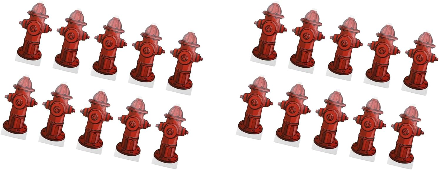 Dog Pee Pad Trainer 20Pcs Fire Hydrant Shaped Pet Diaper Pad Guide for Small Dogs, Puppies Dogs Potty Pee Training Pad Guide, 7.3 x 3.9in Small Fire Hydrant Post Paper Card