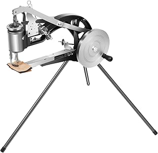 Machine à Coudre Cobbler Manuelle pour Cuir - Rotation à 360° - pour Tissu, Caoutchouc et Cuir avec Direction Réglable