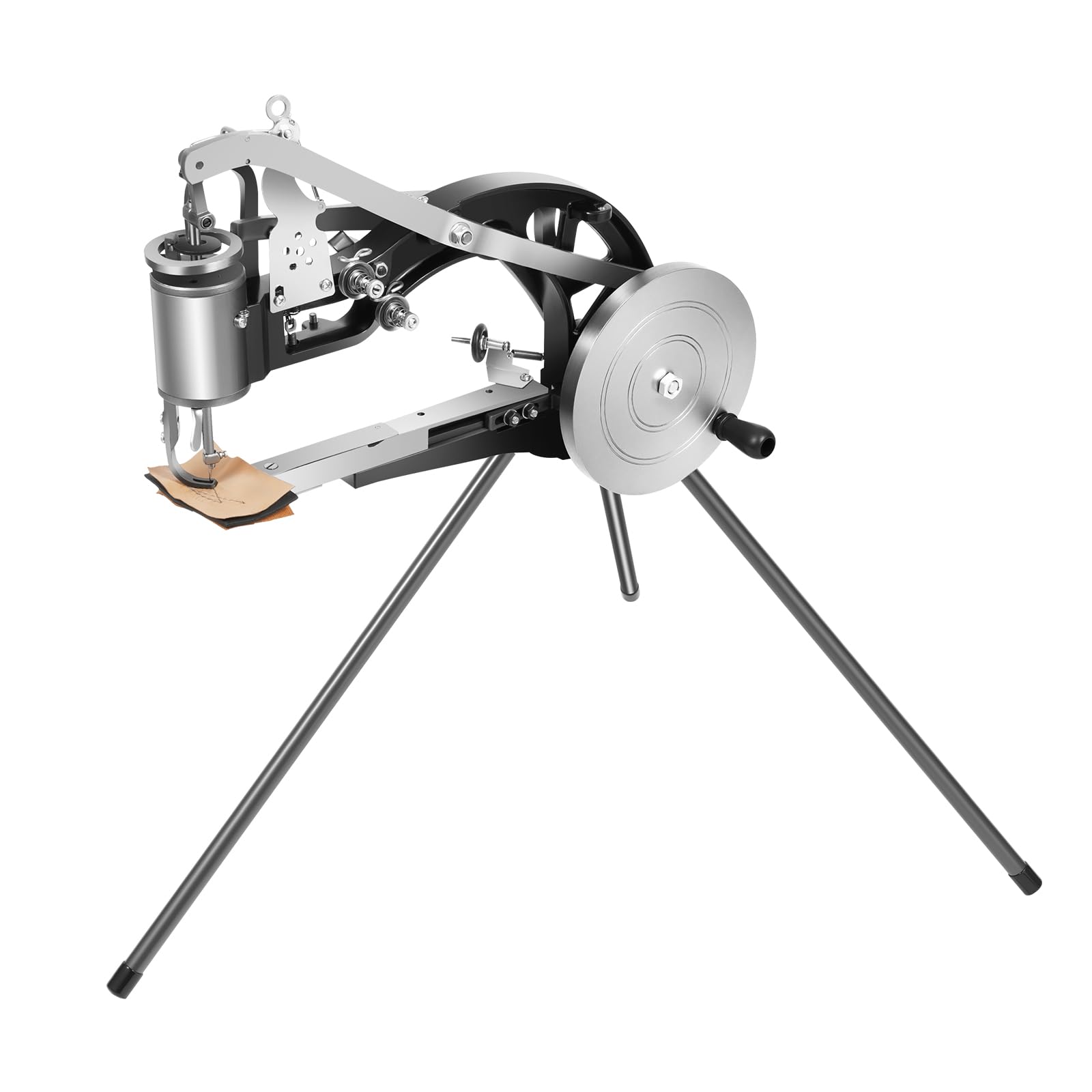 Macchina da cucire manuale in pelle (metallo), macchina di riparazione semiautomatica calzoleria per cuoio, scarpe e borse, durevole macchina manuale per nylon/linea di cotone