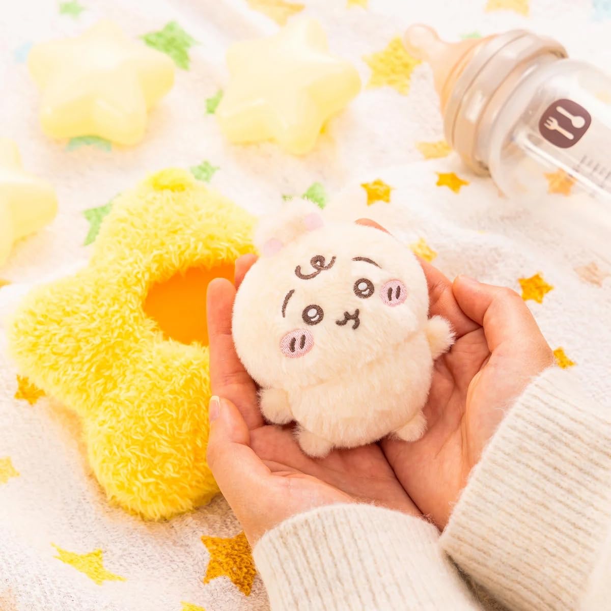 ちいかわ Chiikawa Baby ぬいぐるみくじA賞 星に包まれたうさぎ Amazon.co.jp: ちいかわ Chiikawa Baby 星に包まれたうさぎマスコット