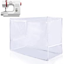 Sewing Machine Cover Dust Cover,Dustproof Resistant Protective Quilted Polyester Carrying Sewing Machine Covers Accessories Case Universal for Most Standard Singer Brother Machine Clear