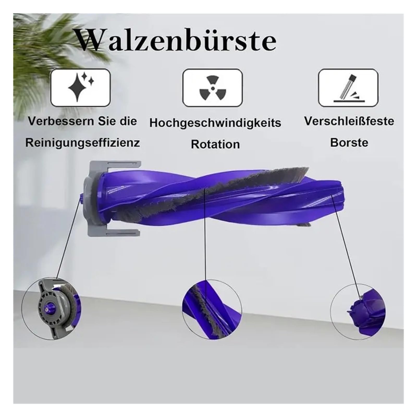 Cepillo Lateral Principal Limpiador, Compatible con Narwal,