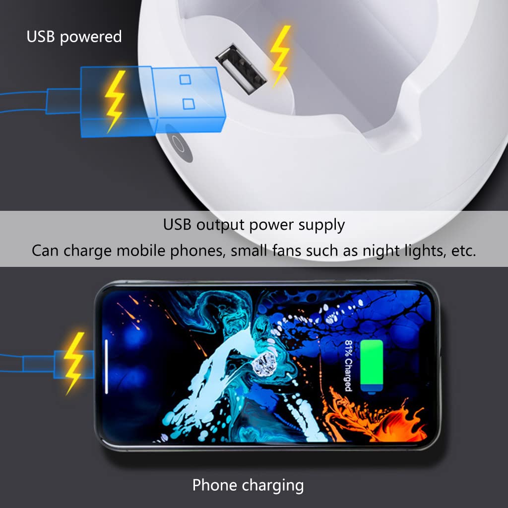 Lampes de table Oeil pour Protection Lampe de Lecture LED Bureau Flexo Lampe de Bureau avec Porte-Stylo USB Rechargeable pour Dimmin Bureau LED avec Porte-Stylo pour Ordinateur/Bureau