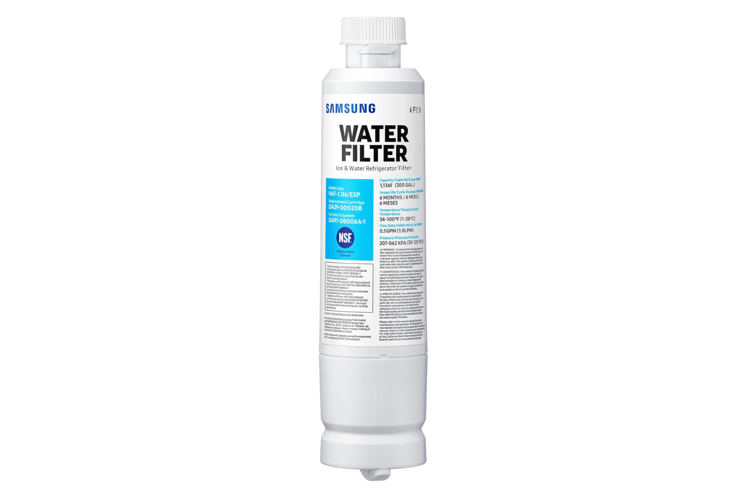 Samsung HAF-CIN/EXP original Wasserfilter für Side-by-Side und French Door Kühlschränke