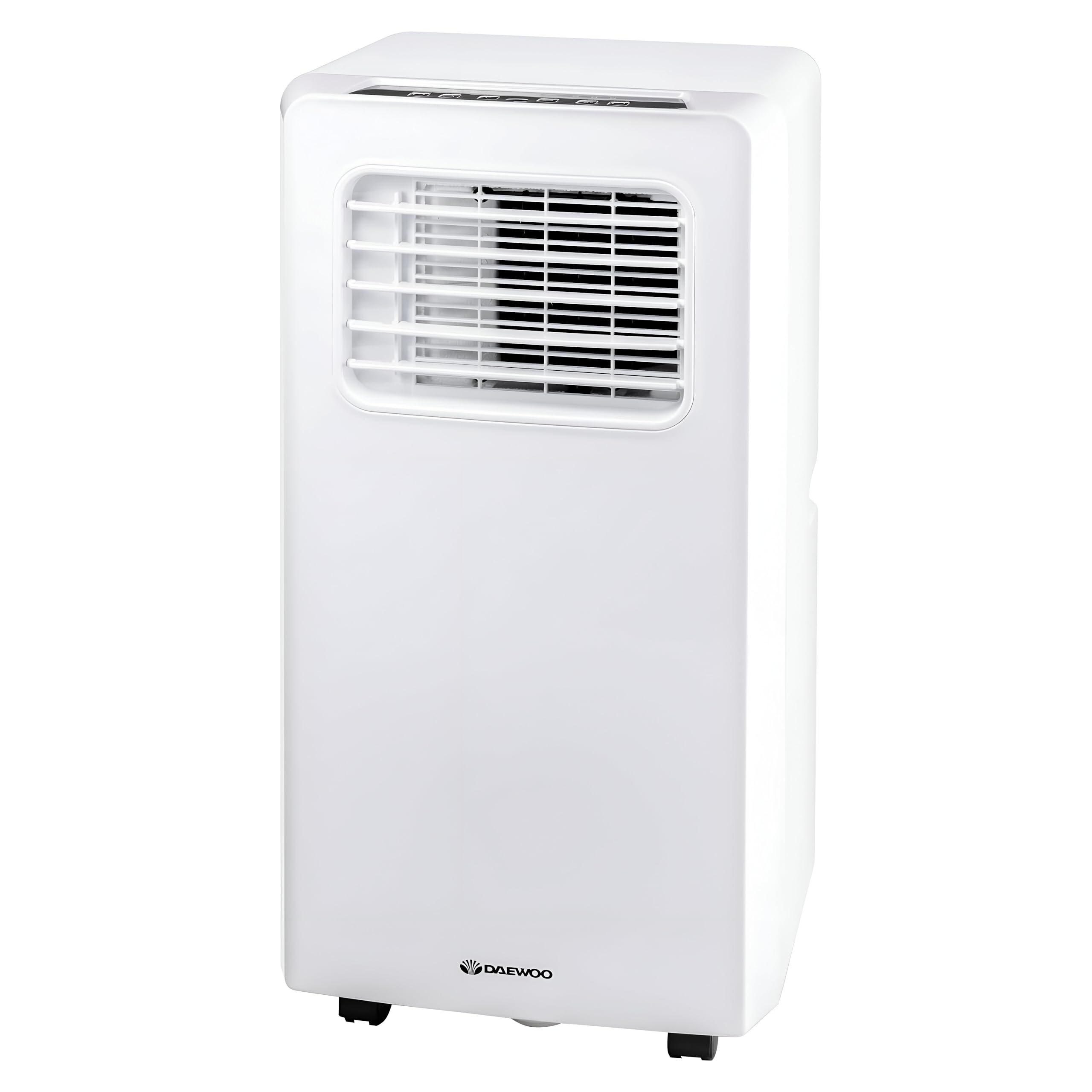 Daewoo 7000 Btu Portable 3-In-1 Air Conditioning Unit With Led Display, Remote Control, 24Hr Timer, 2 Fan Speed Settings For Home/Small Office-White [Energy Class A], Col1317