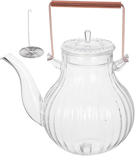 Tetera Kung Fu Tetera silbante Cafetera transparente Tetera rural Tetera segura Tetera Cafetera Hervidor de agua Bebidas asiáticas Estufa Tetera