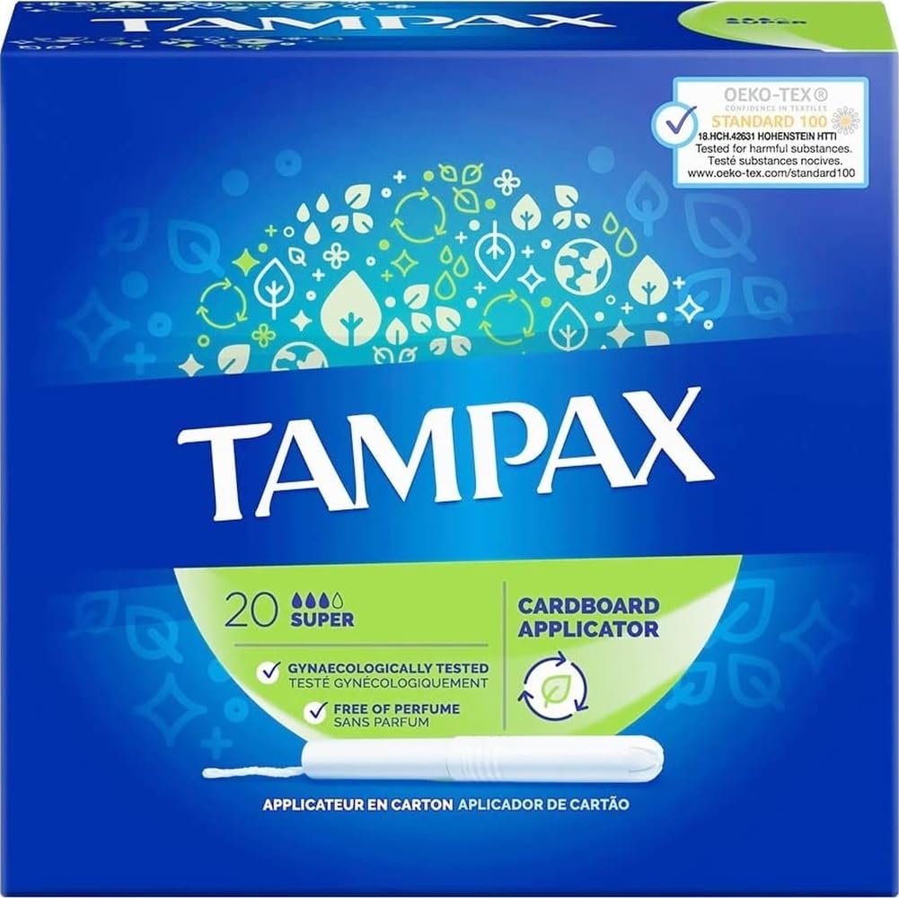 Tampax Super Tampons with Cardboard Applicator 20pk