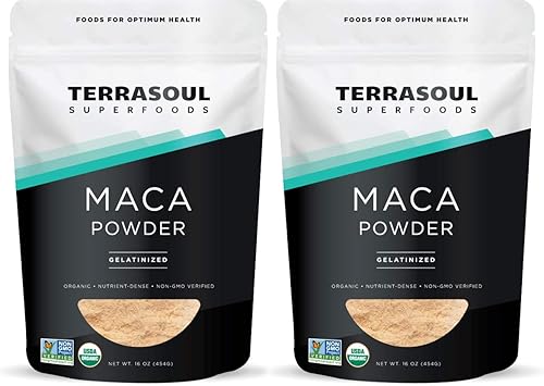 Polvo de maca orgánico gelatinizado Terrasoul Superfoods