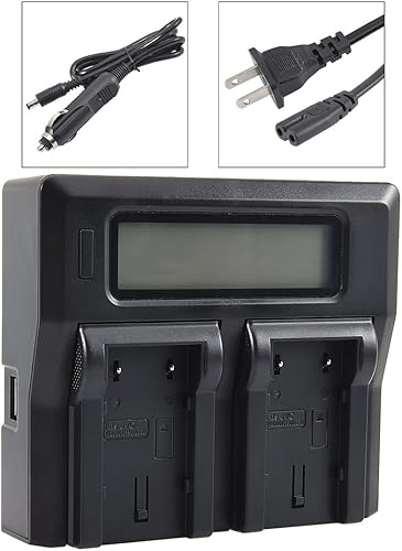 Miniatura 2 de DSTE Cargador de batería dual de 1.5 A compatible con JVC BN-VF808U BN-VF815U BN-VF823U BN-VF908U con puerto USB