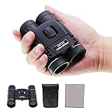 40X22 Compact Binoculars for Adults, High Powered Mini Pocket Binoculars, Waterproof Small Binoculars for Bird Watching, Hunting, Concert, Theater, Opera, Traveling, Sightseeing black 1