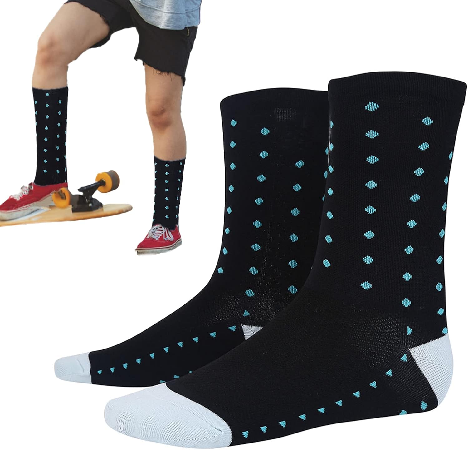 Cycling Socks Men Women Calf Running Sport Bike Socks 3D Breathable Nylon Sweat Absorbent Fashion Professional