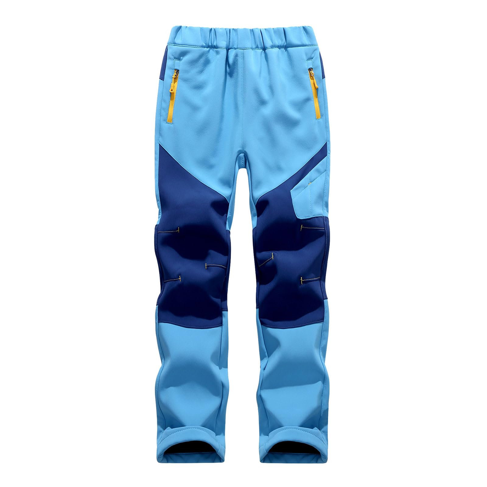 Genérico Pantalones Baggy Niño Pantalones de Esquí para Niños con Diseño Patchwork y Bolsillos Abrigados para Actividades Invernales