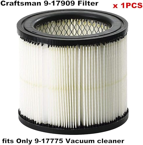 Miniatura 4 de MODRIAN Filtro de vacío de cartucho de repuesto 17909 compatible con Craftsman 9-17909 Filtro de repuesto de aspiradora de pared de uso general,