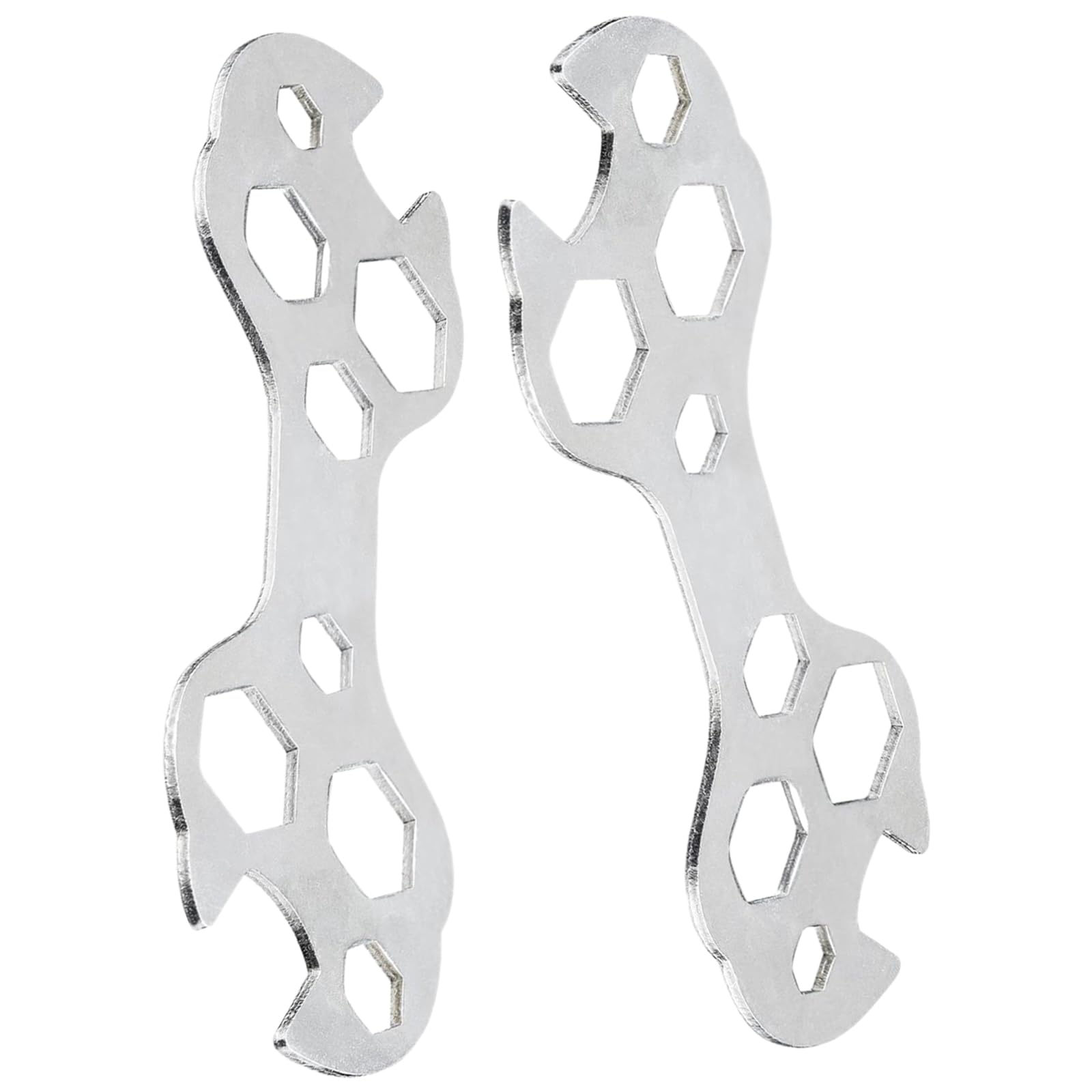 2Pcs Multipurpose Bike Spanner Wrench for Bicycle Repairment Tools 10 in 1 Bike Repair Tool Kit Spanner Repair Tool Kits with Easy Operation for Keeping Bicycles Maintained