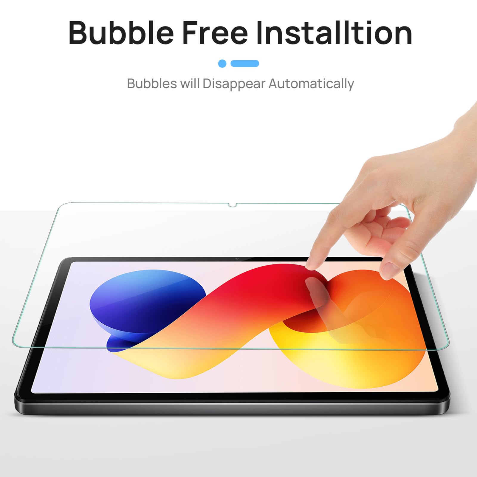2 Pezzi Pellicola Protettiva per Xiaomi Redmi Pad Pro 5G/4G/Redmi Pad 2 Pro/POCO Pad 12.1 Pollici, Vetro Temperato 9H Antigraffio