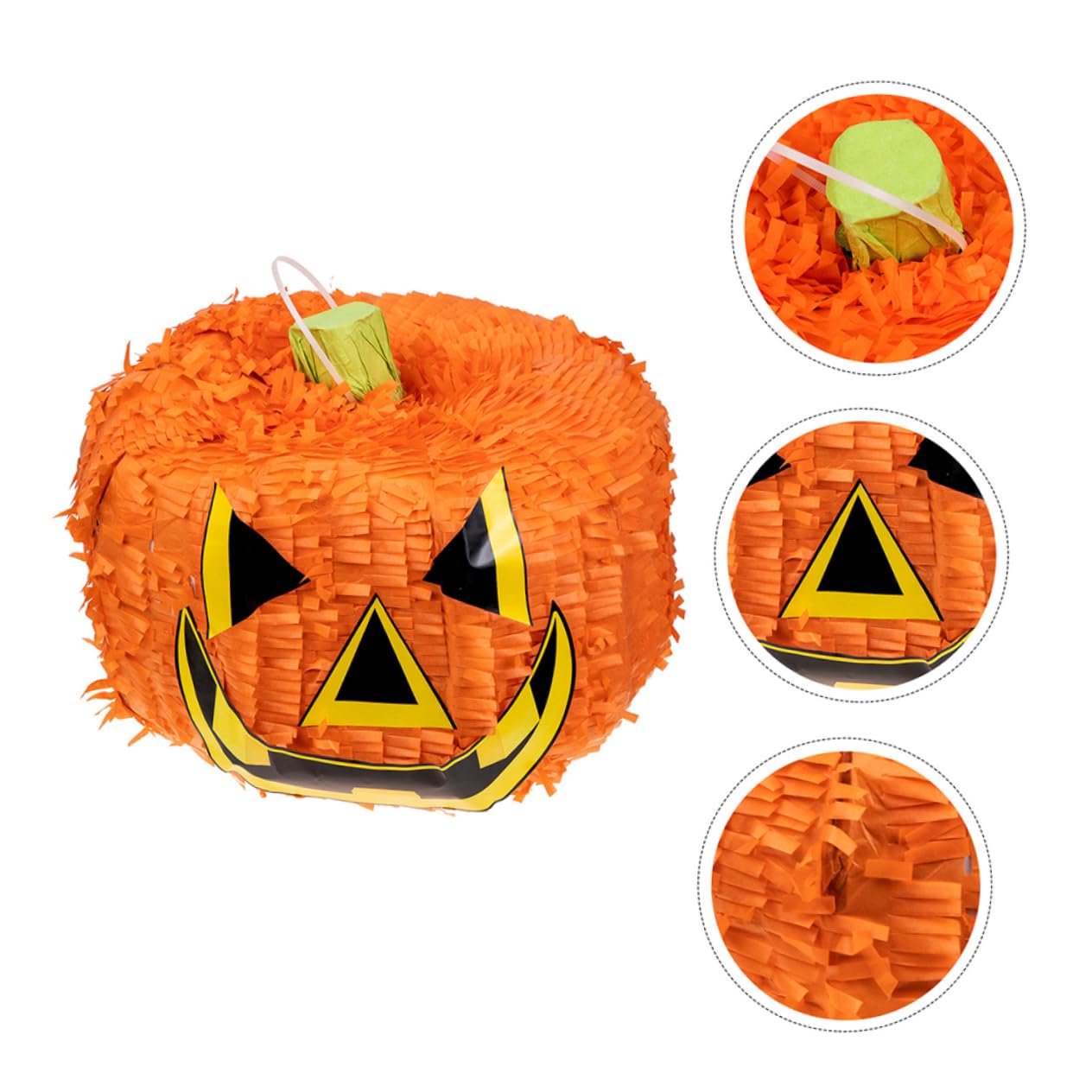 YARNOW Halloween Pinata Kleine Faltbare Kürbis Pinata mit Schläger Party Spiel Dekoration für Halloween und Geburtstage