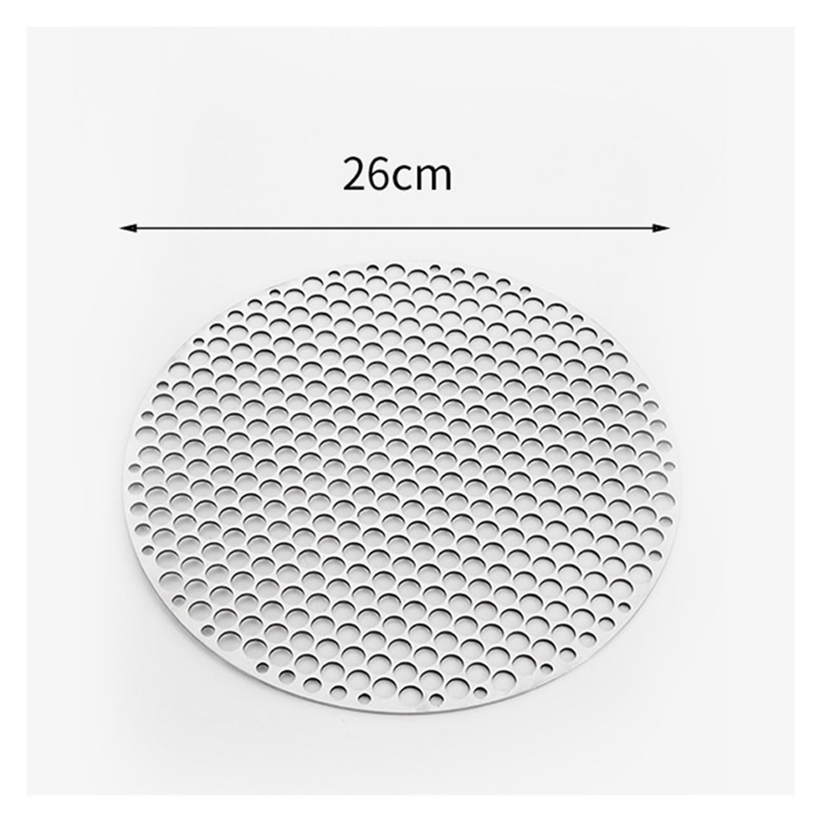 ruszt do grillowania, Siatka do grilla Siatki pieczeni Narzędzie grillowania bekonu żelazne Akcesoria kempingowego Nieprzywierająca kratka(26cm)