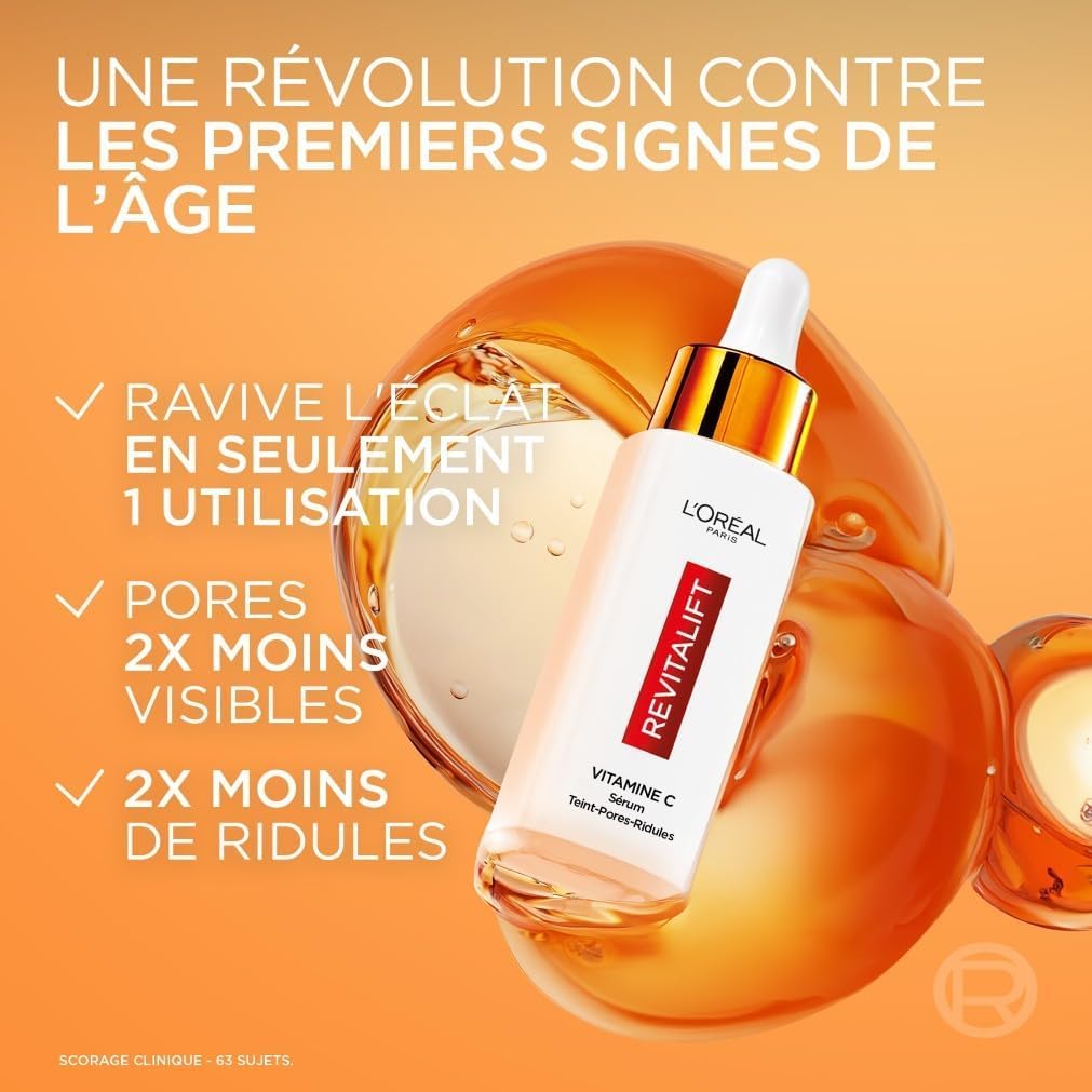 Shark Cryoglow x L'Oréal Paris – Routine de soin du visage - Masque LED avec technologie de refroidissement du contour des yeux + Coffret Revitalift Clinical Vitamine C (nettoyant, sérum, soin)