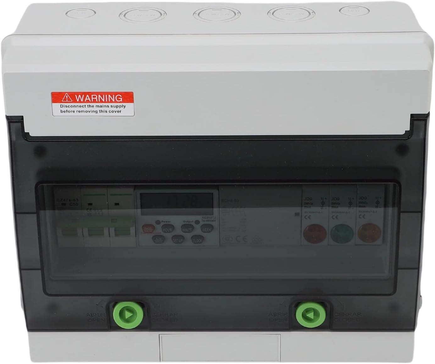 Digital Timer Box with internal components and keys