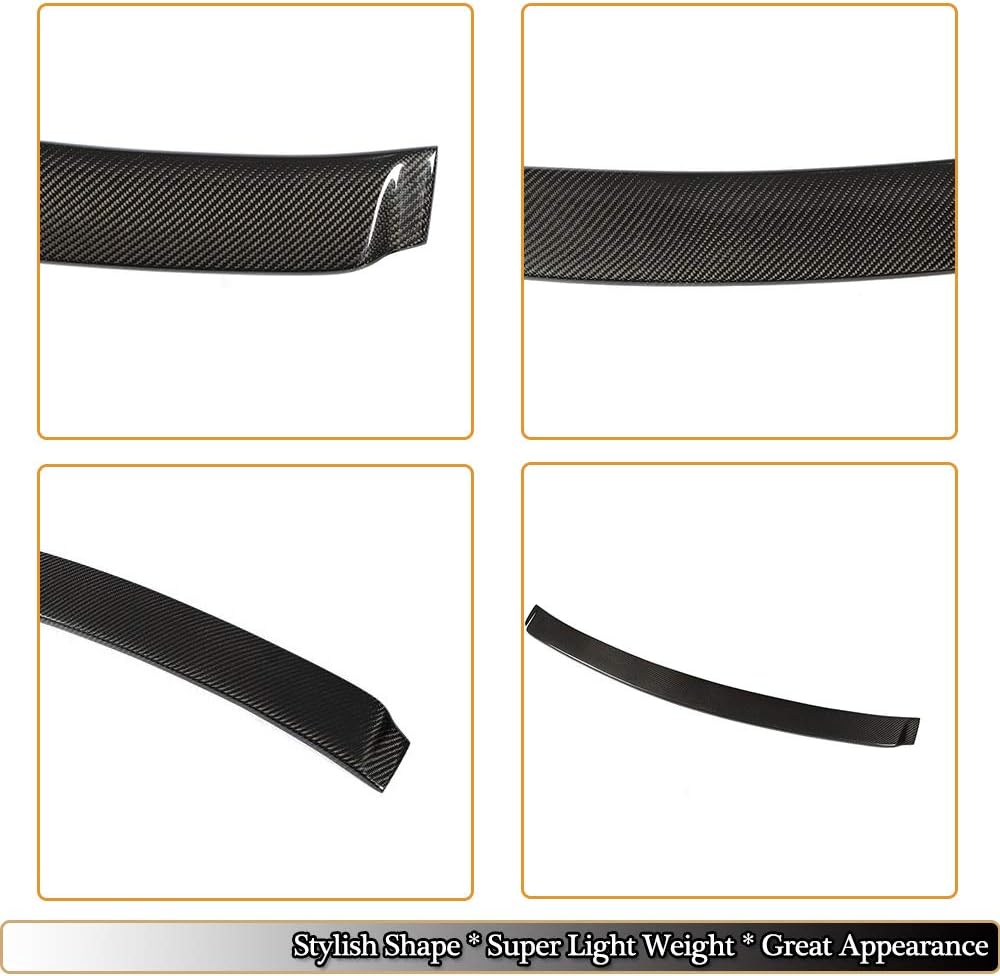 MCARCAR KIT Roof Spoiler fits BMW 3 Series G20 Sedan 2019UP Factory Outlet 320i 330i 330e M340i 318d 320d 330d Auto Carbon Fiber CF Rear Window Top Wing Lip