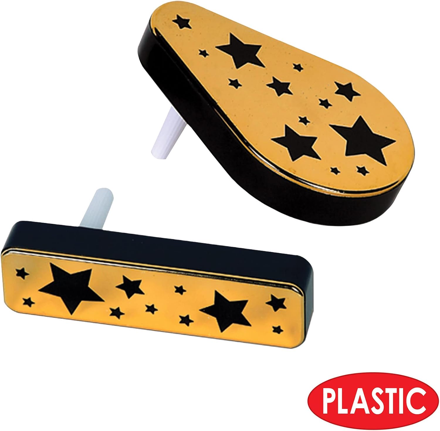 Beistle Gold and Black Plastic Metallic Noisemakers – 20 Pack, Party Supplies for New Year’s Eve Midnight Countdown Handouts, Birthday Parties, Festive Gatherings & Celebrations, 3” x 4.4”