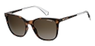 Sunglasses Women's PLD 4059/S Polarized Square Sunglasses, DKHAVANA, 53 mm