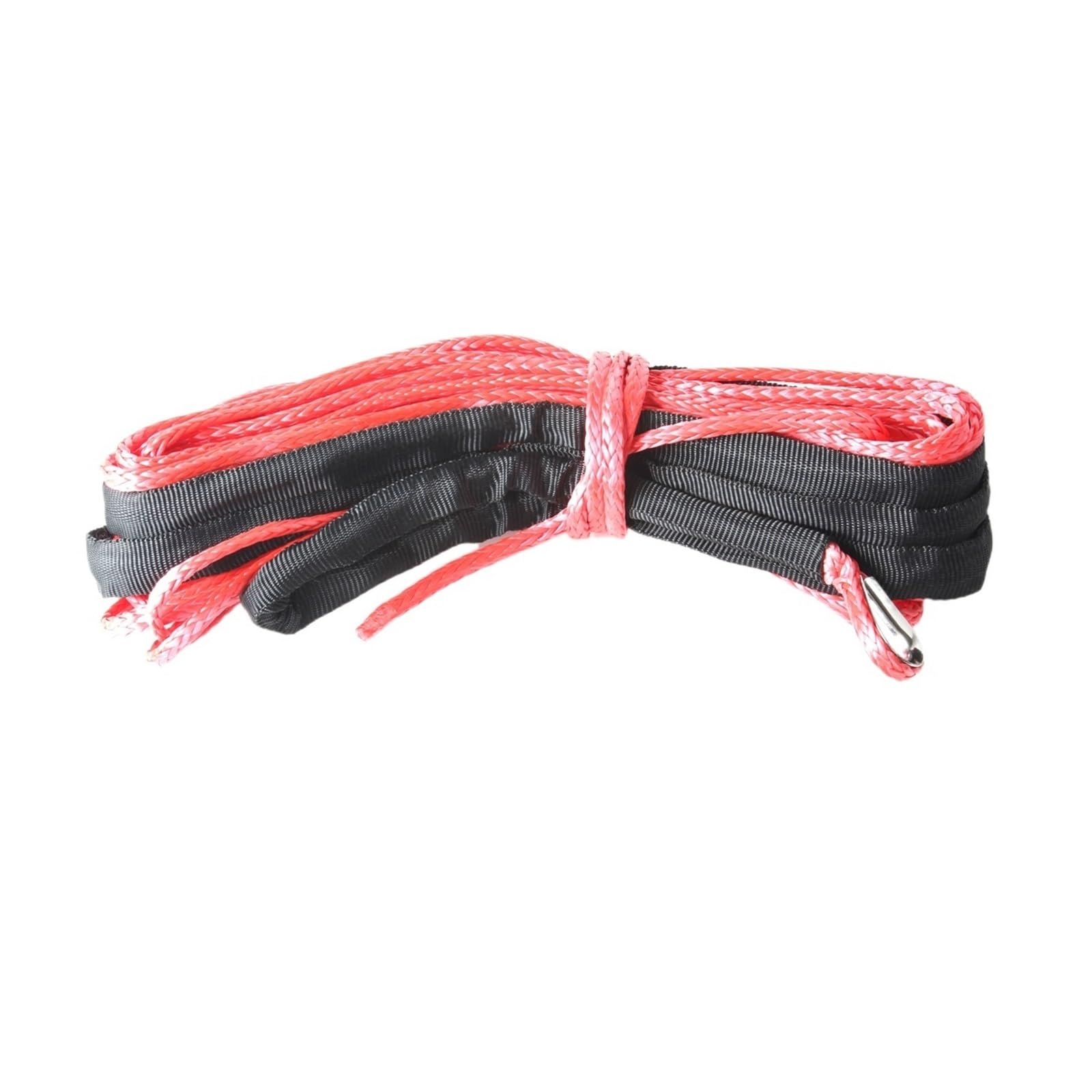 Edede One Color Winch Rope, 6Mm*15M Synthetic Winch Rope Uhmwpe Rope Towing Cable Car Accessories For 4X4/Atv/Utv/4Wd/Off-Road