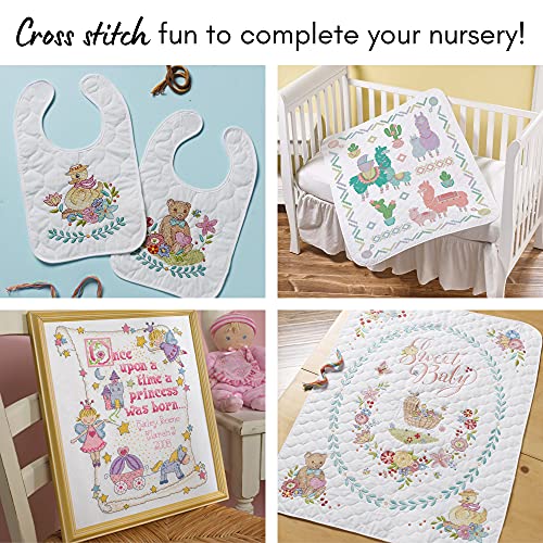 Kit point de croix compté Bucilla acte de naissance de la princesse 14 barres broderie - 5