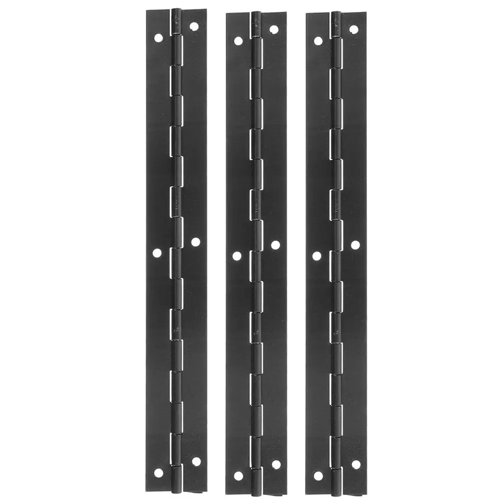 3Pcs Jewelry Box Long Hinges Smooth Quiet Rotation Metal for Strong Structure for Wooden Display Case DIY Projects for Pianos