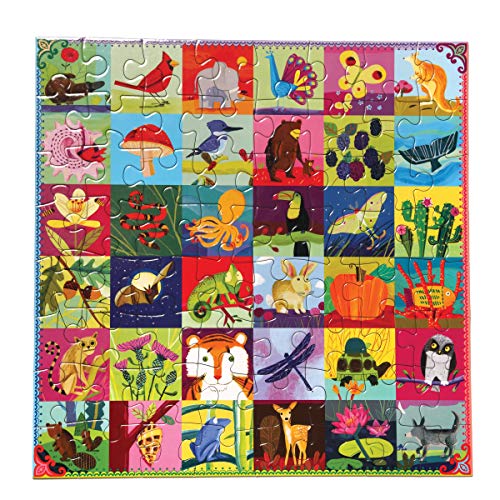 eeBoo EB-PZNAT Natur Mosaik Puzzle, 64-teilig