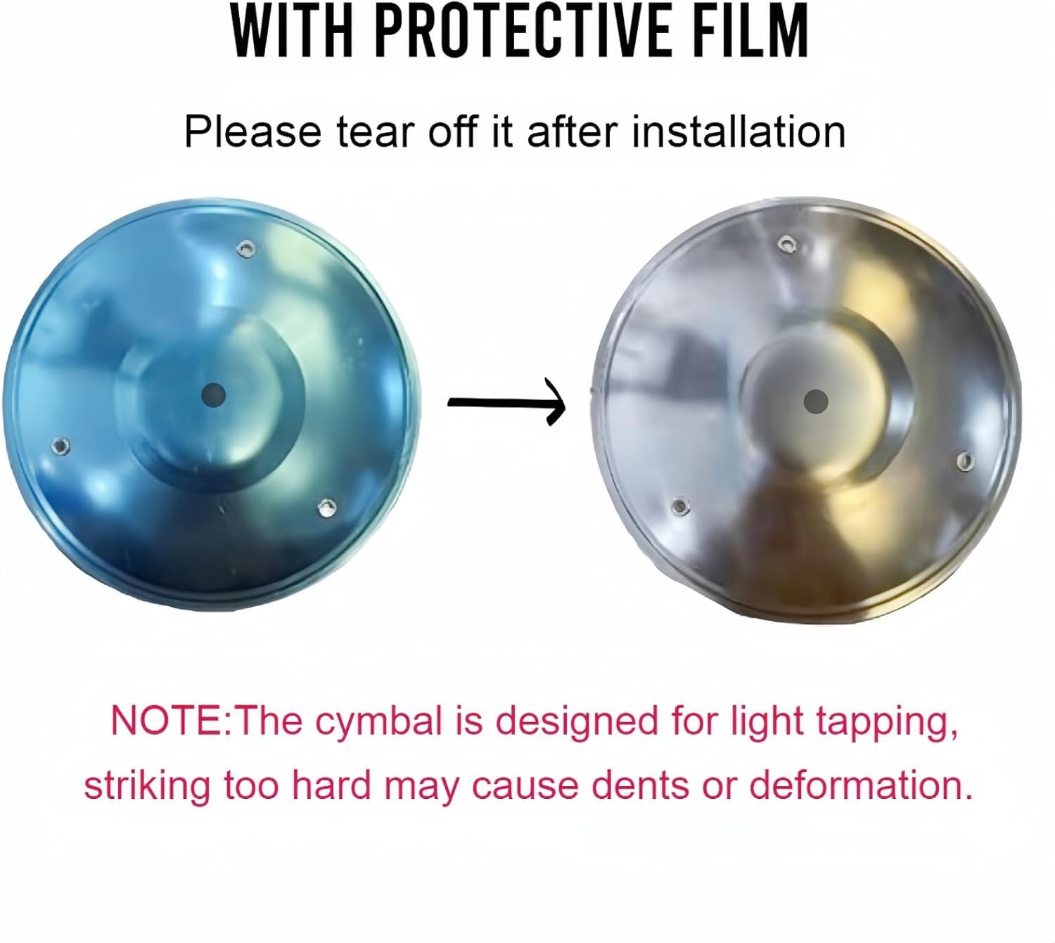 2 Pack Car Cymbal Air Vent Mounted - Mini Drum Crash Becken für endlosen rhythmischen Spaß auf der Straße Musikliebhaber Geschenk (Silber, 14 cm Durchmesser)