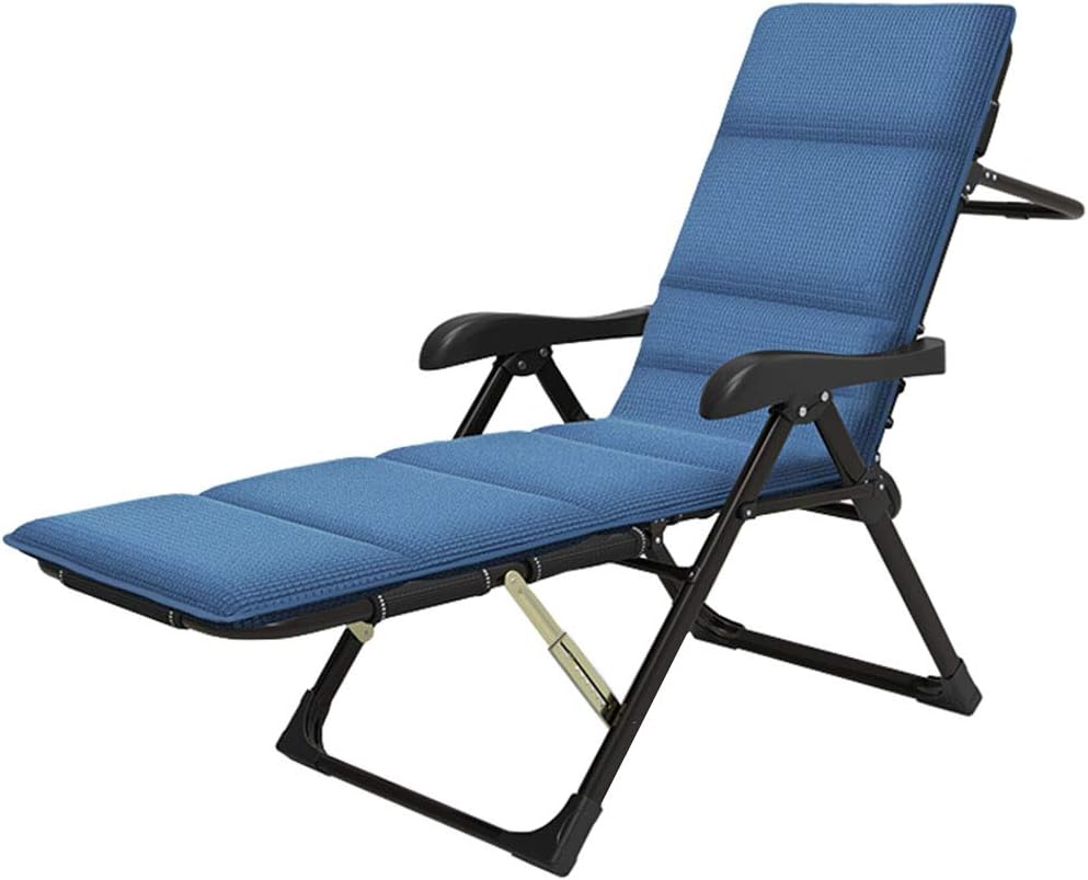 Folding Lawn Lounge Chairs Camping Cot Reclining Seat Full