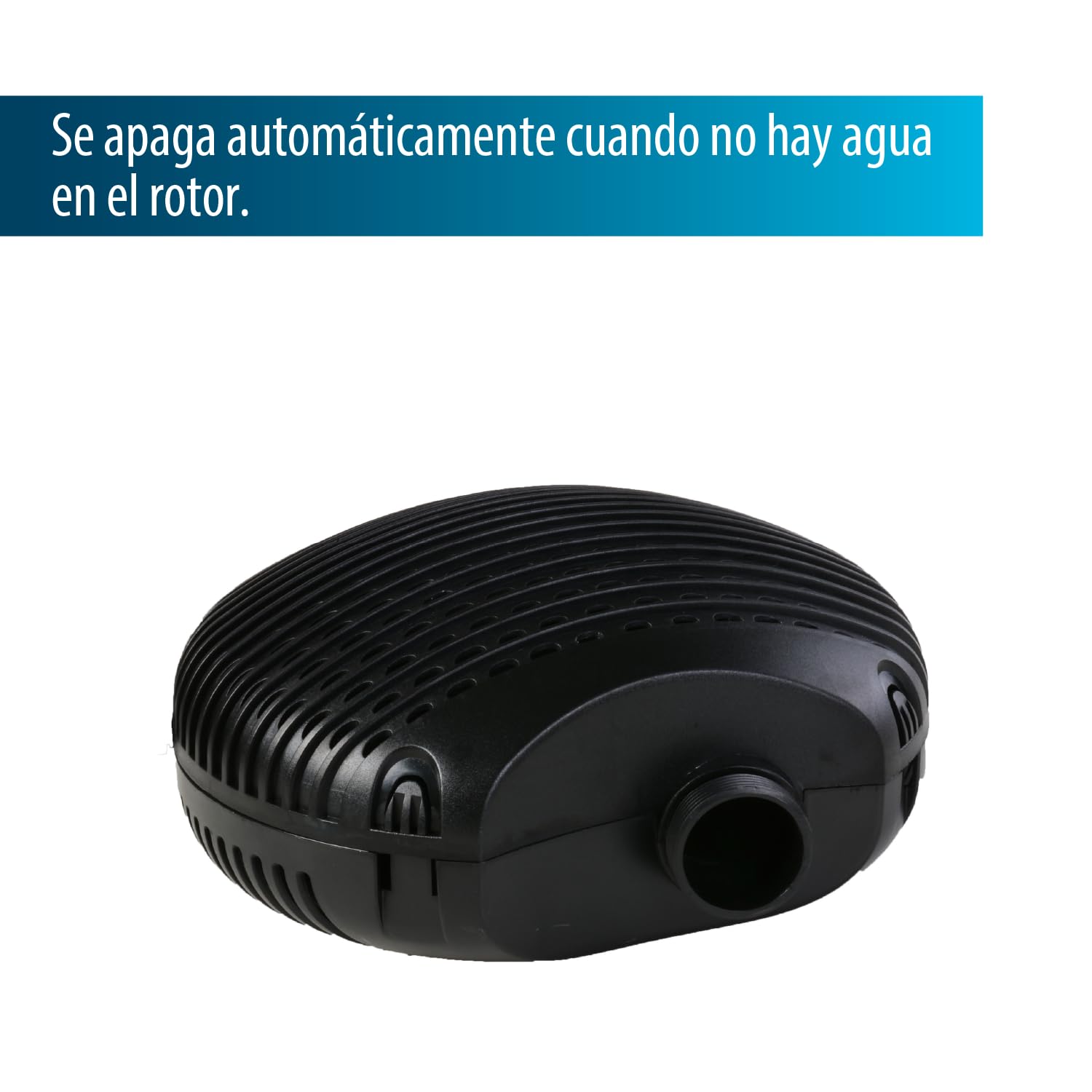 Bomba de filtro/estanque AquaForte EC-6500 6,5 m³/h, altura de impulsión 3,5m, 38Watt, Negro | adecuado para agua dulce y salada | adecuado para arroyos, cascadas, fuentes, filtros, etc.