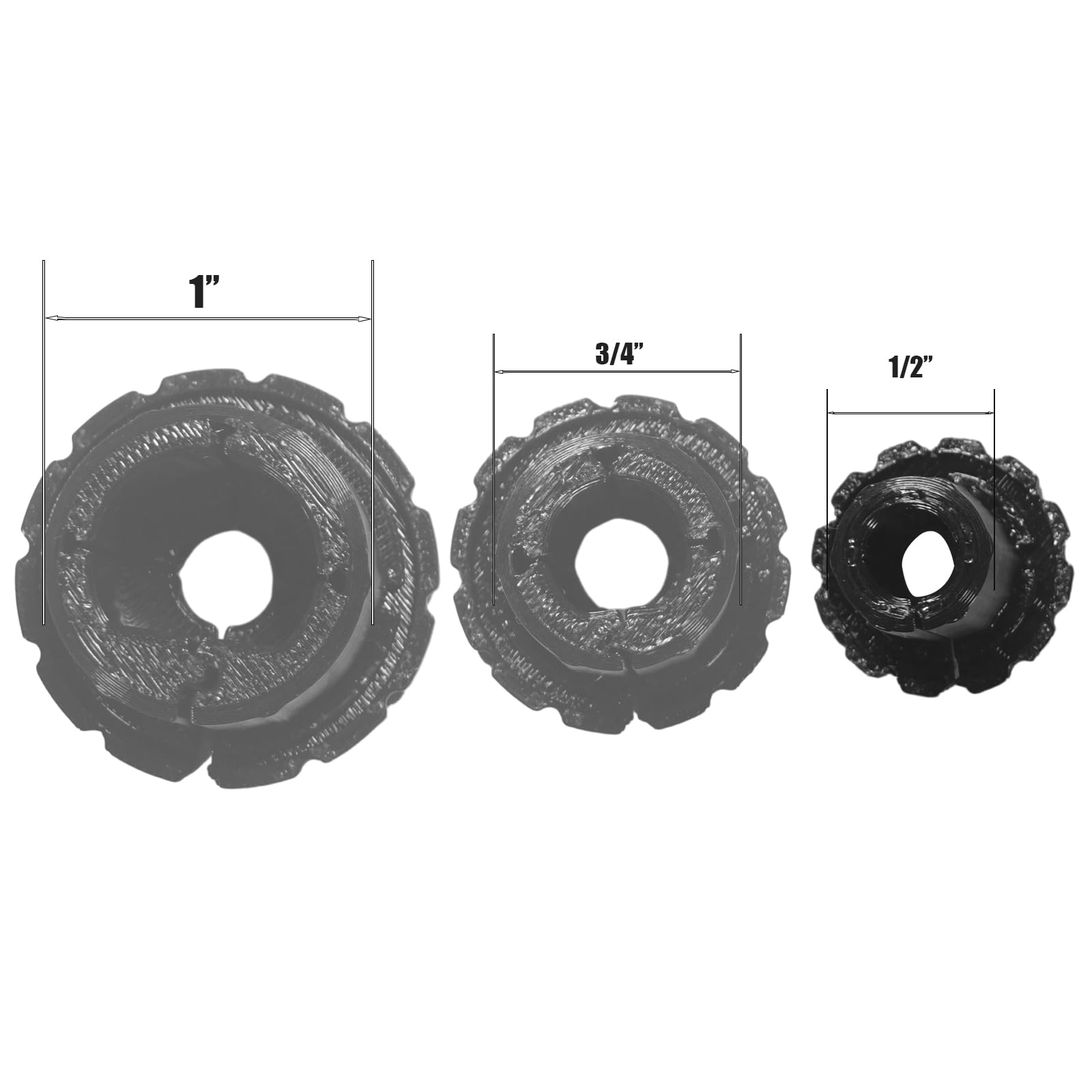 1/2 inch,3/4 inch,1 inch Wall Grommet for Starlink Cables,Starlink Cable Routing Kit,Star Link Accessories,(Black,1/2 inch,2 Packs)