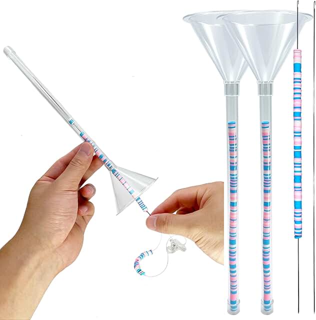 Xmada Beading Funnel Kit with Tools and Needles for Quick Bracelet and Necklace Stringing