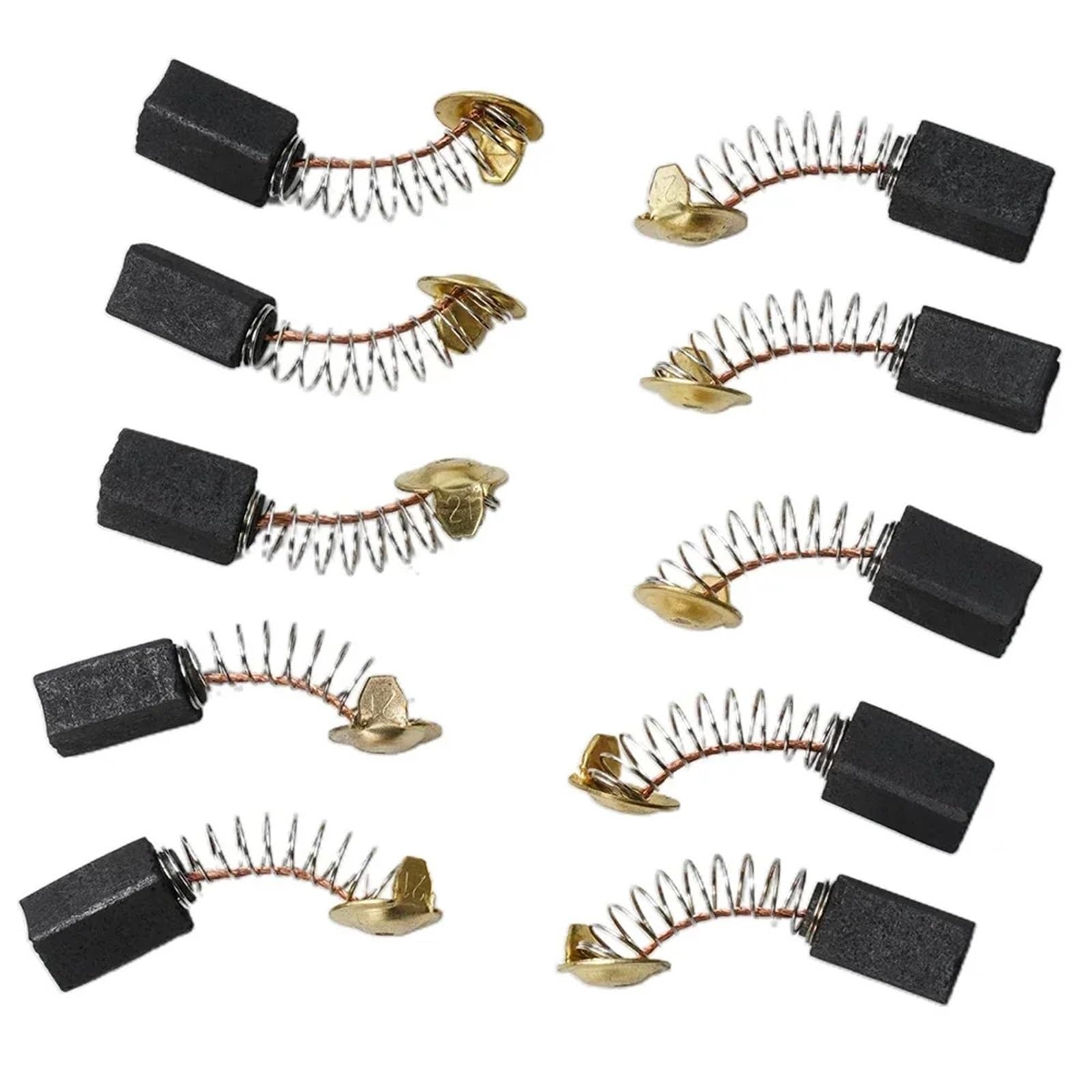 Escobillas de carbón para motor eléctrico, 400 unidades, 13 x 7,5 x 6,5 mm, escobillas de carbono reemplazables, herramienta eléctrica para motor eléctrico genérico