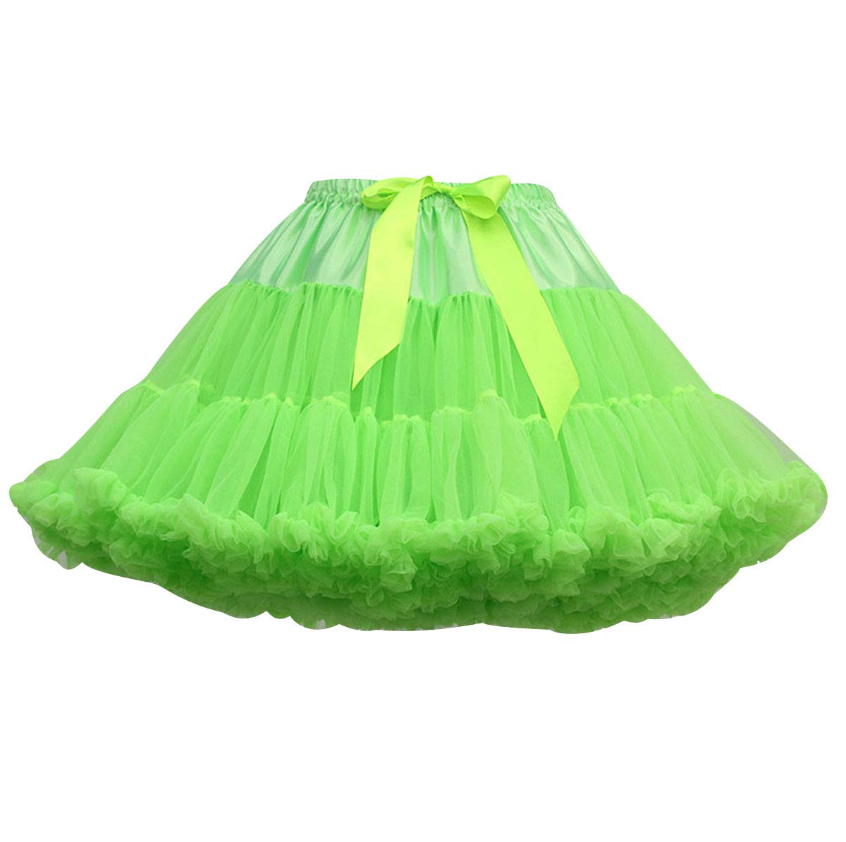 Womens Tutu Skirt Adult Puffy Fancy Dress Tutu Skirts Tutus For Women Ruffle Fluffy Tulle Skirts For Adults Layered Tutu Underskirt Petticoat Tutu Costumes Ballet Dance Tutus Birthday Party Green