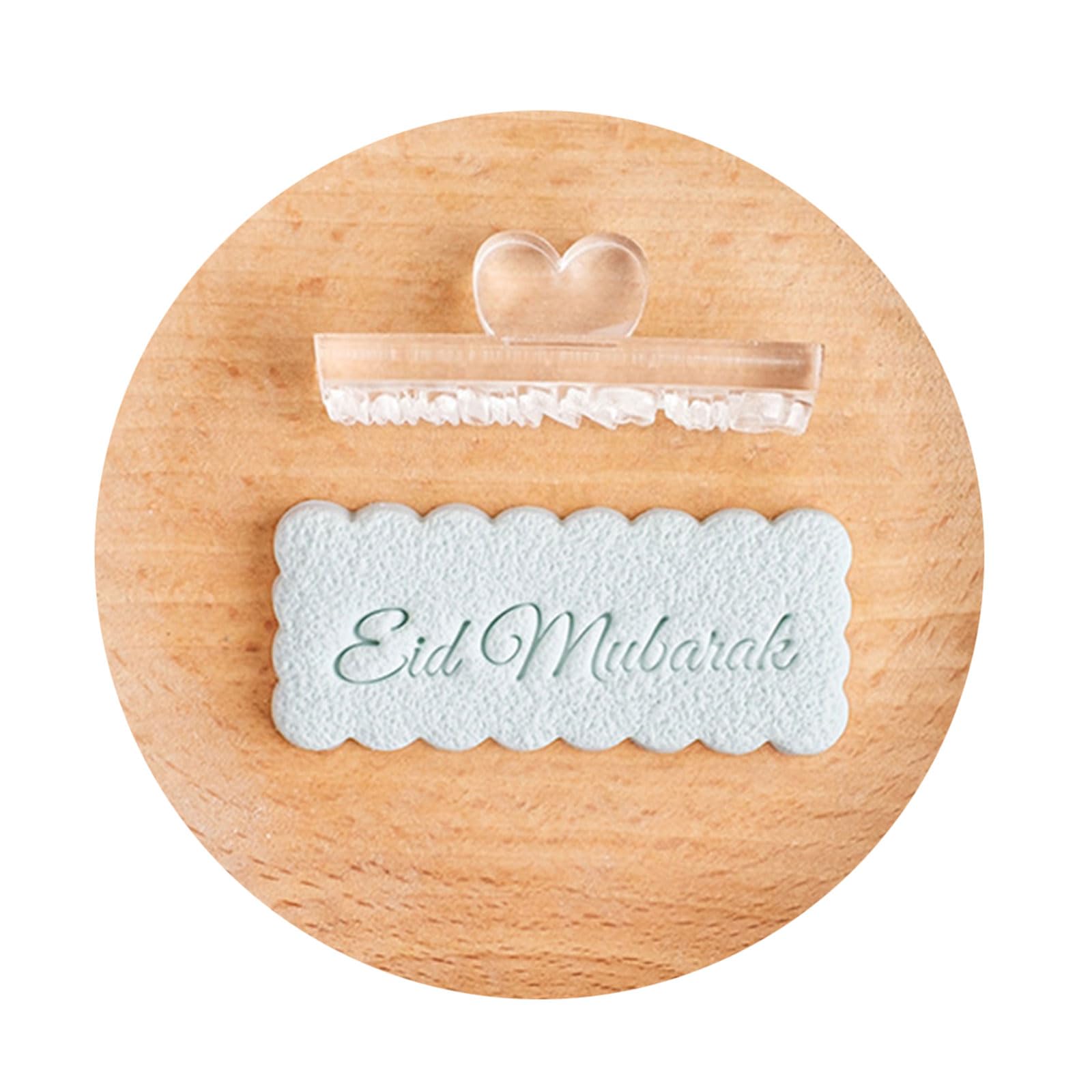 Ldabrye Eid Festival Biscuit Mold Ramadans Cookie Stamp Acrylic Baking Cake Tool Kitchen Accessories