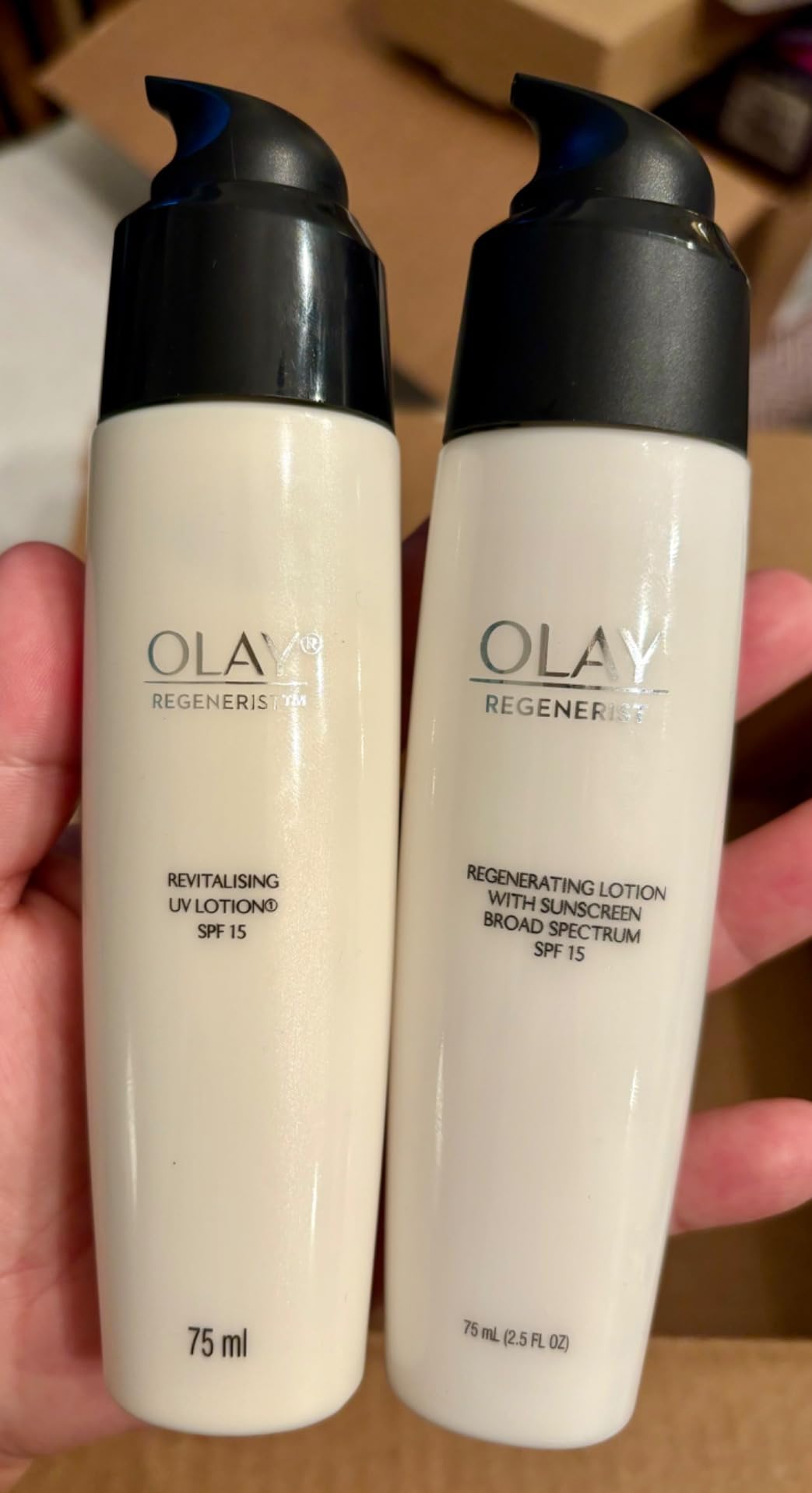 Olay Regenerist Regenerating Face Lotion with Sunscreen SPF 15 Broad Spectrum,No Scent,2.5 fl oz,(Pack of 2)
