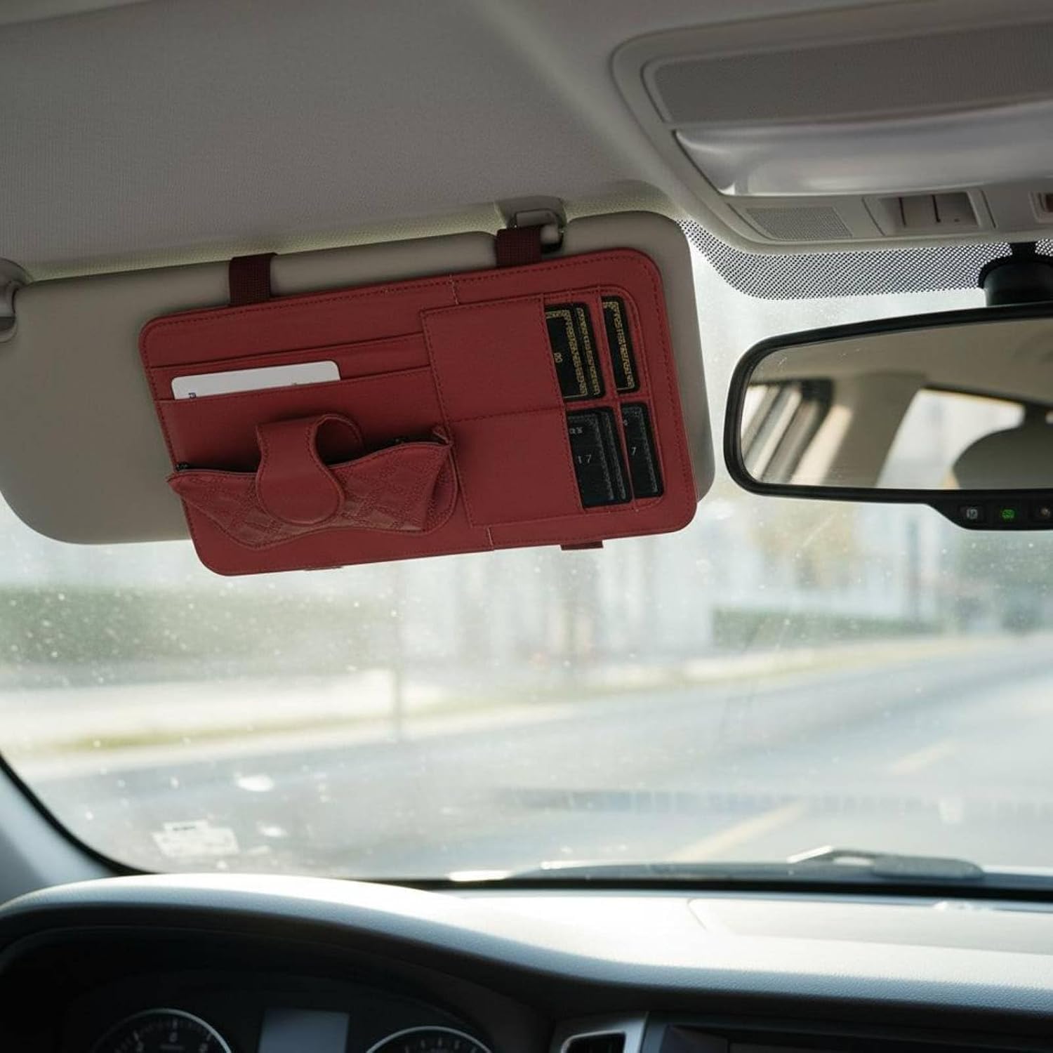Car Sonnenblende Organizer für FIAT Panda Cross 4x4 2024