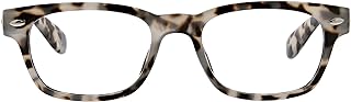 Peepers by PeeperSpecs unisex-adult Clark Reading Glasses, Gray Tortoise, 49 mm, 1.25