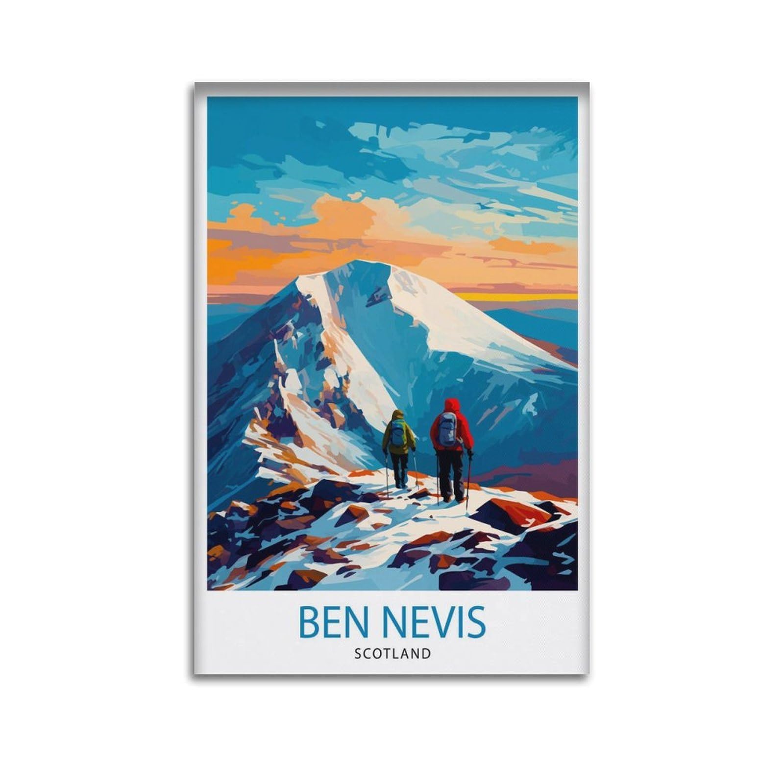 xiaoxiaoshen Ben Nevis Scottish Mountaint William Scotland Summit Highlands Landscape Work_5 Canvas Poster Wall Art Prints Room Aesthetic Murals Bedroom And Living Decorations 20x30inch(50x75cm)