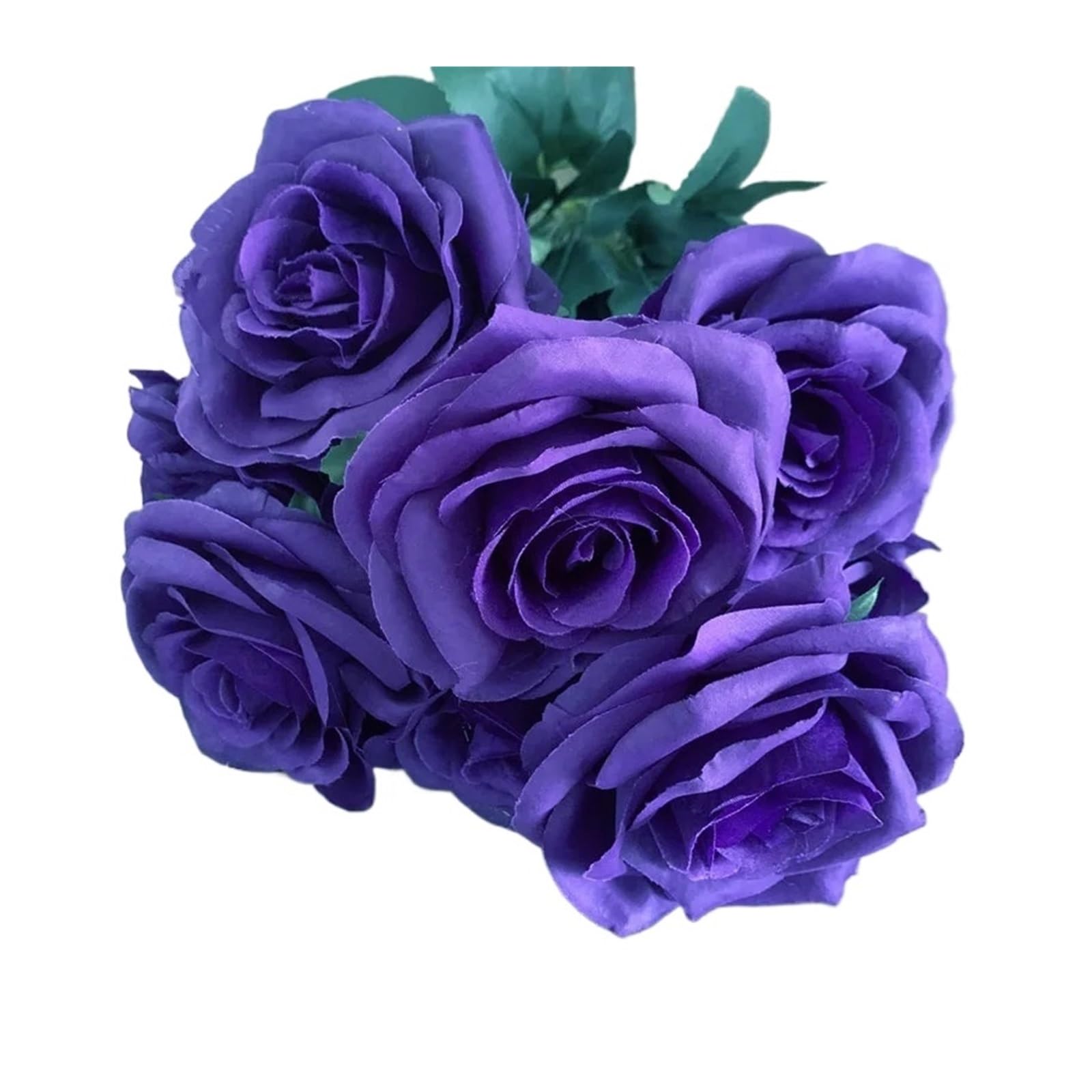 Casetlong 1PC Bouquet Artificial Flower Purple Dark Fake Living Room Decoration Wedding(Dark purple)