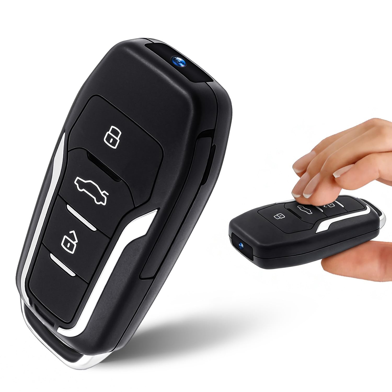 Mini cámara de video de 64 GB, cámara de vigilancia portátil de 1080P con detección de movimiento, cámara de seguridad para el hogar y la oficina al aire libre