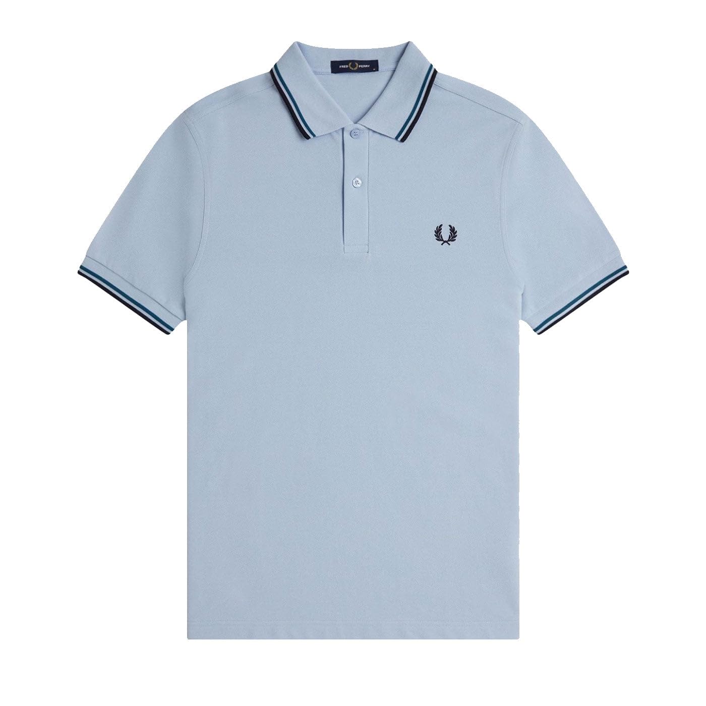 Fred Perry M3600 col. Y58 (UK, Alpha, XL, Regular, Regular, Light Smoke/Petrol Blue/Navy)