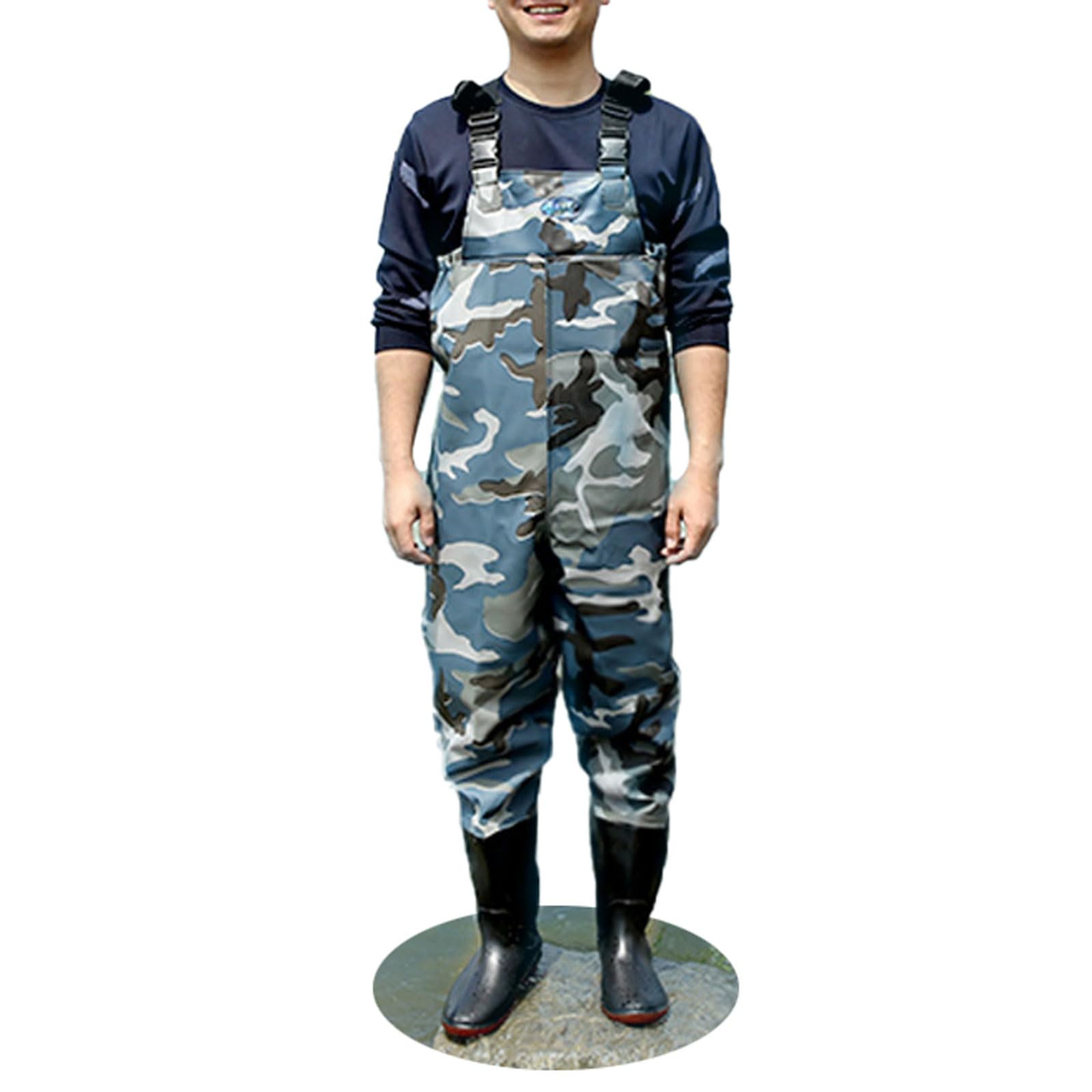 Trampolieri per Torace Unisex,Waders con Stivali,Pantaloni Da Pesca Con tasca,traspirante,uomo e donna,impermeabile,per Caccia,Pesca Sportiva,Giardinaggio,Pescatore,Sport all'Aria Aperta