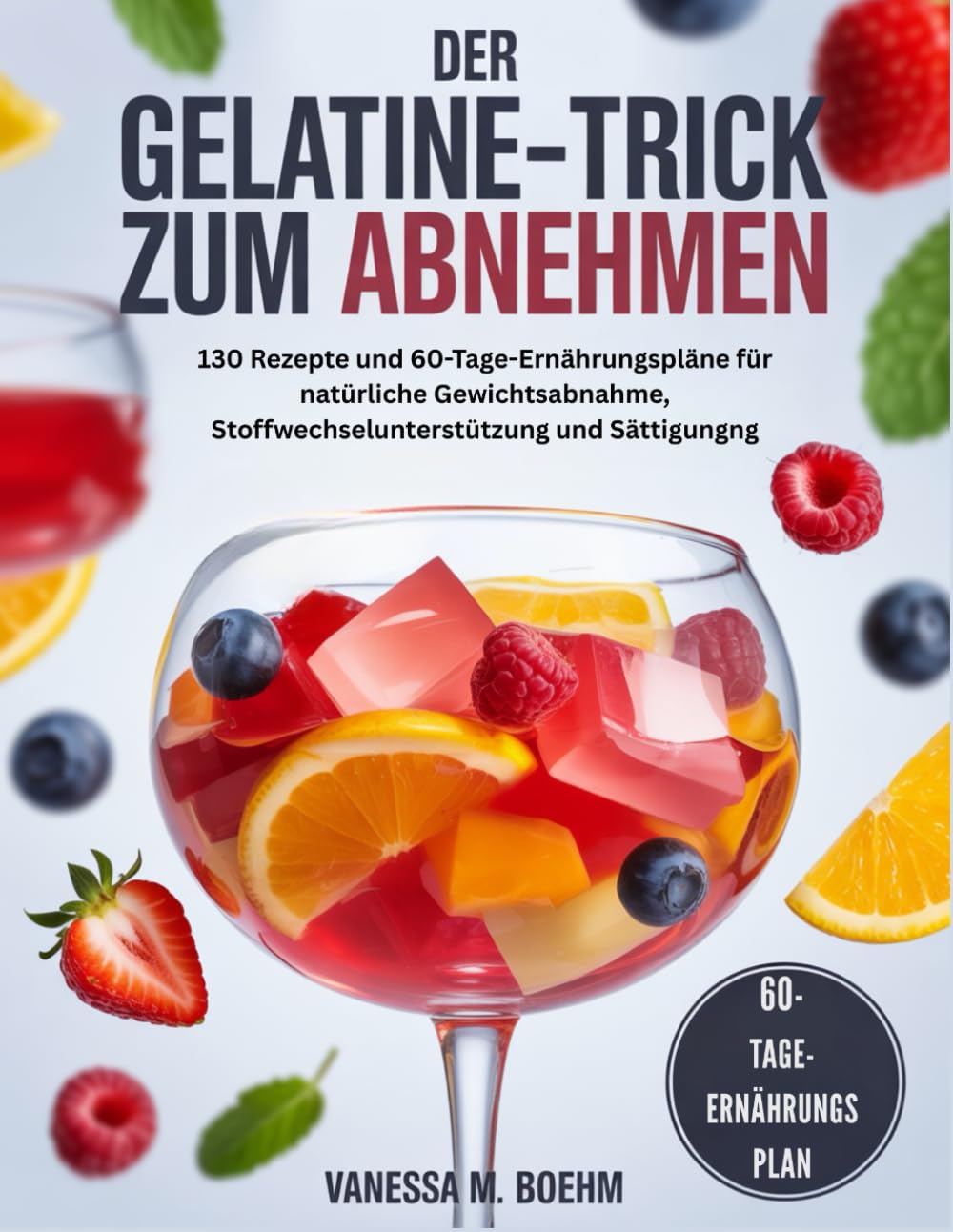 Der Gelatine-Trick Zum Abnehmen: 130 Rezepte und 60-Tage-Ernährungspläne für natürliche Gewichtsabnahme, Stoffwechselunterstützung und Sättigung
